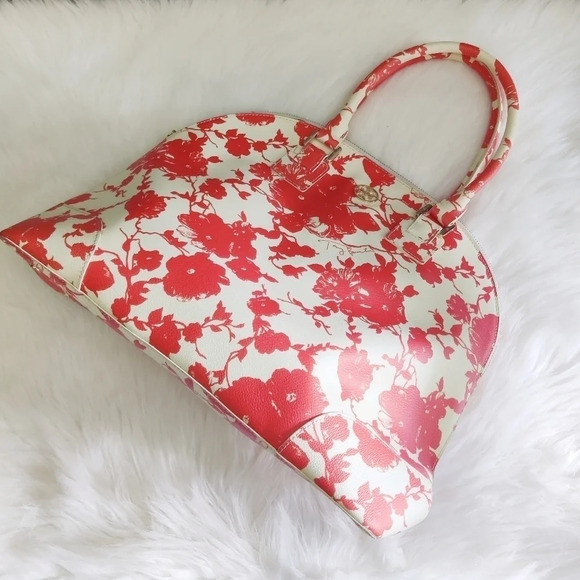 Tory Burch Floral Printed Robinson Dome Satchel - Picture 2 of 6